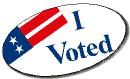 I voted I voted stickers