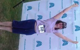 Race Walking Happy Shot